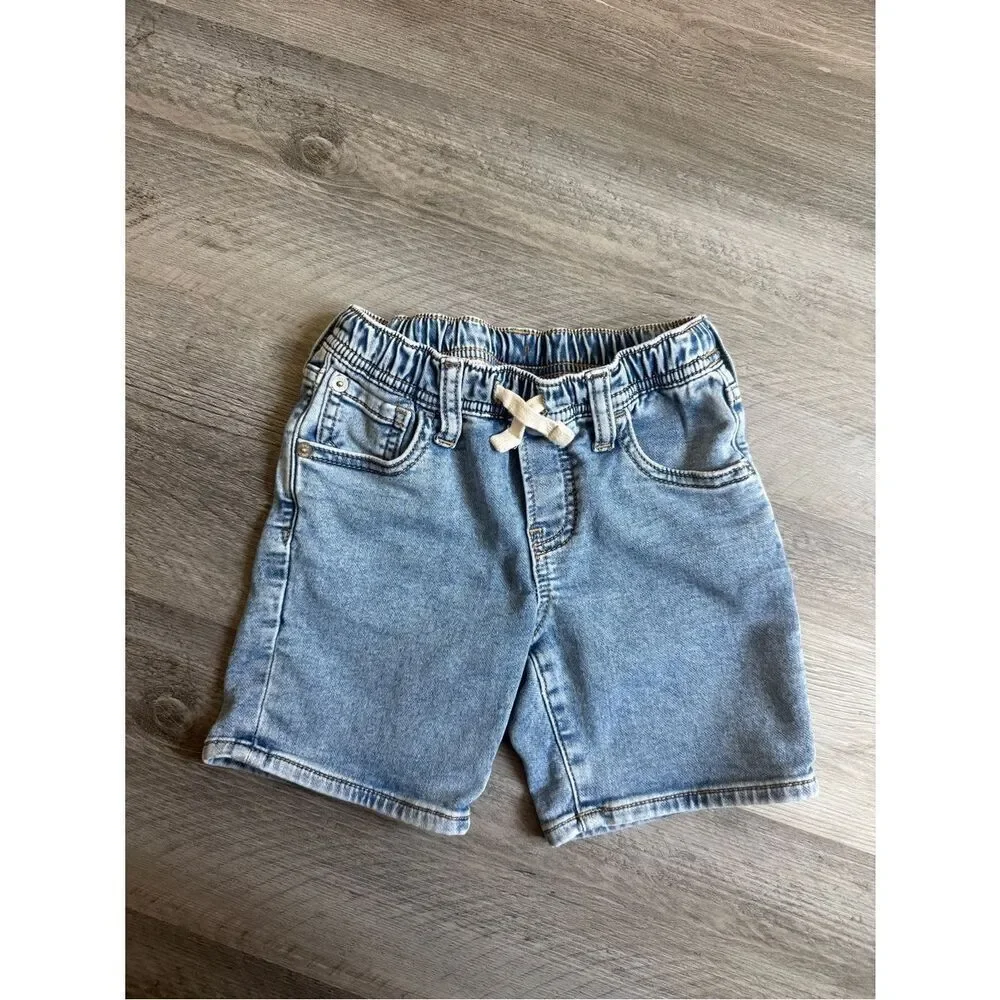 GAP Baby Elastic Waist Pull On Denim Shorts 4 Years